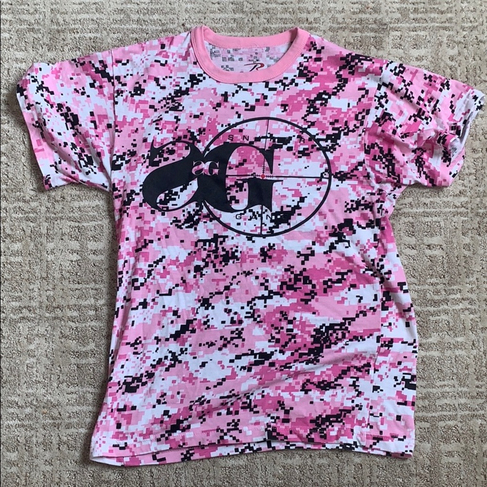 Sniper Gang pink camo T-shirt